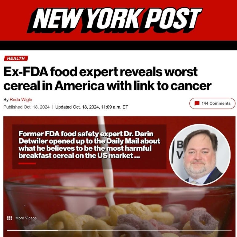 A bowl of cereal with a person's face

Description automatically generated