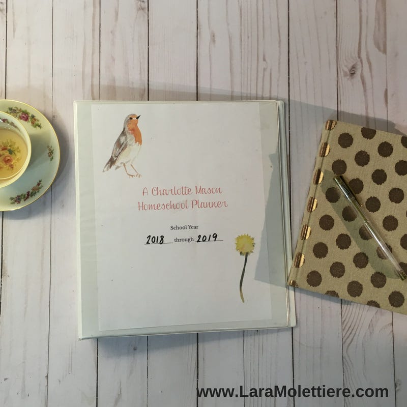 charlotte mason homeschool planner