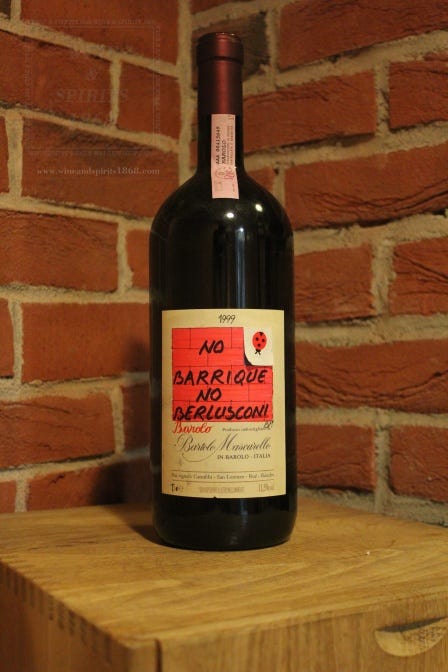 Wine and Spirits 1868 - Barolo Bartolo Mascarello Artist Label No Barrique  No Berlusconi