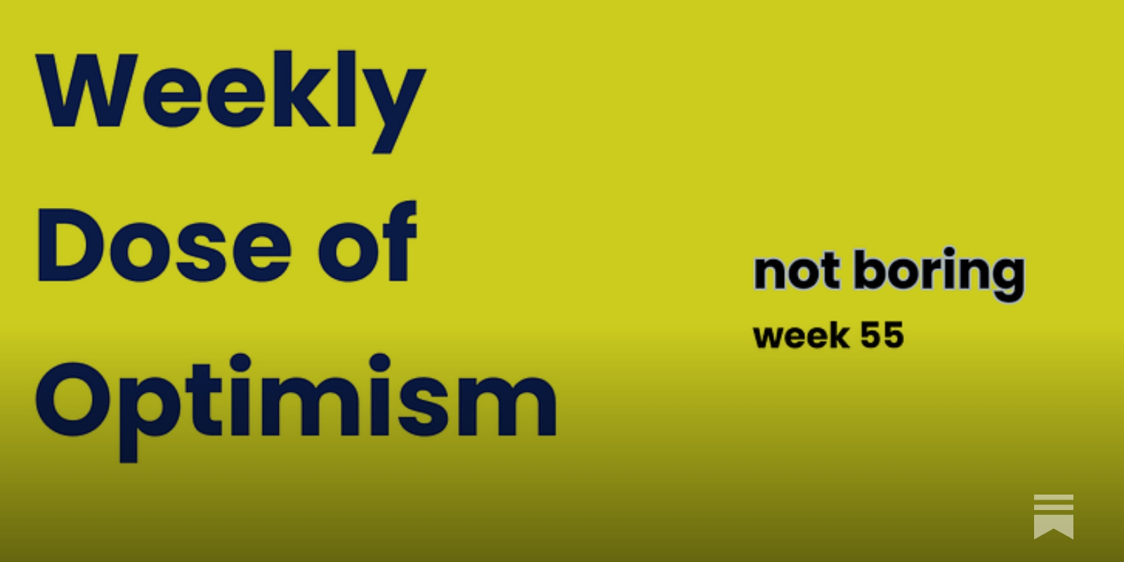 Weekly Dose of Optimism #55 - by Daniel McCormick