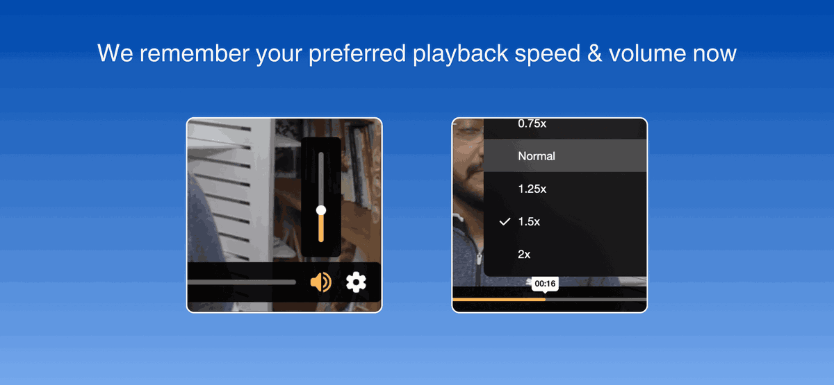 Playback speed