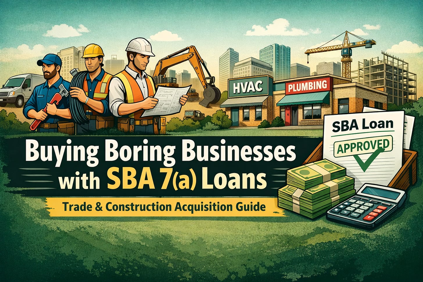 Buying boring businesses with SBA 7(a) loans Buying boring businesses with SBA 7(a) loans