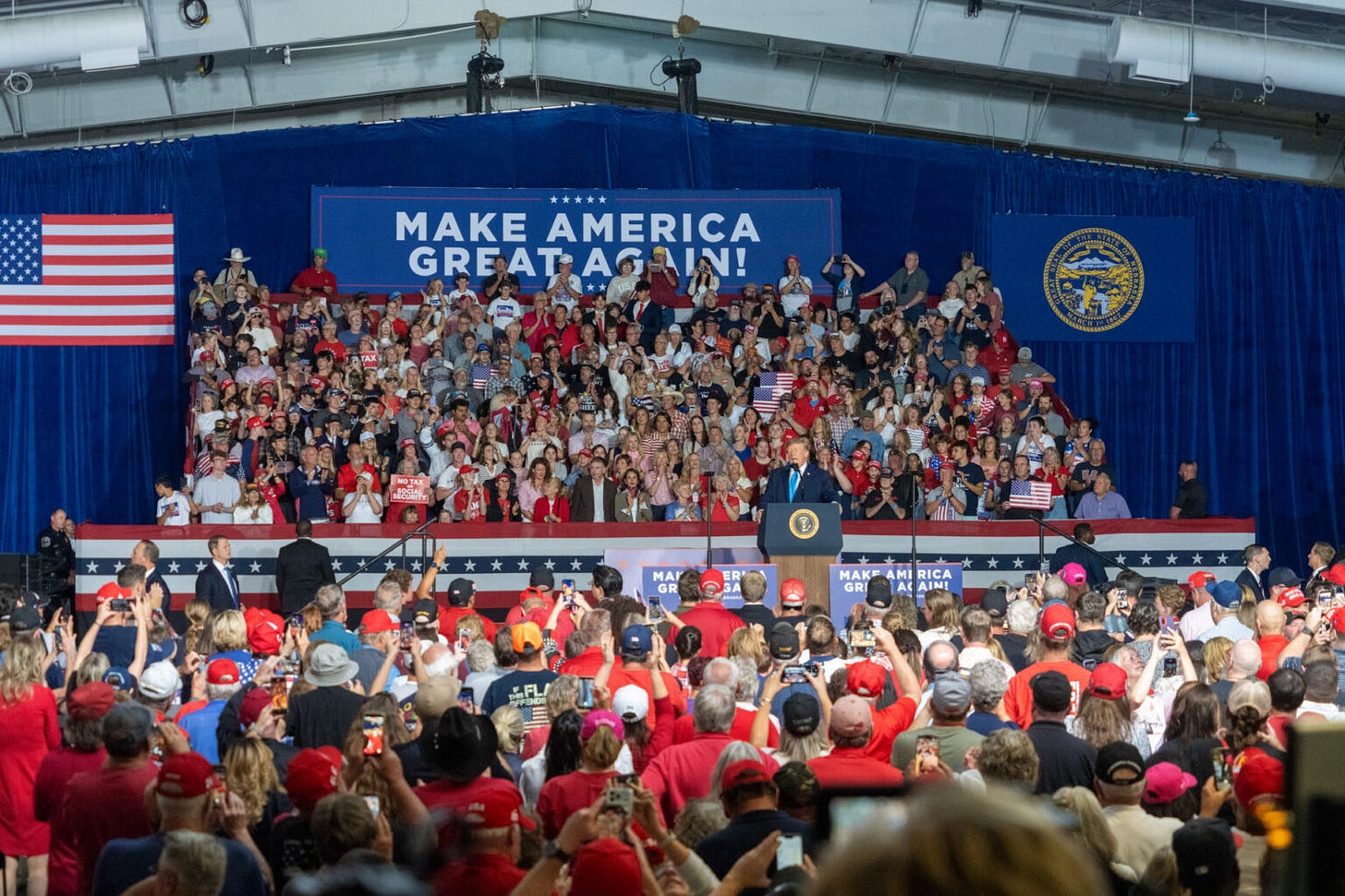 Trump asks Nebraska to 'pretend' he's on the midterm ballot • Nebraska Examiner Trump asks Nebraska to 'pretend' he's on the midterm ballot • Nebraska Examiner