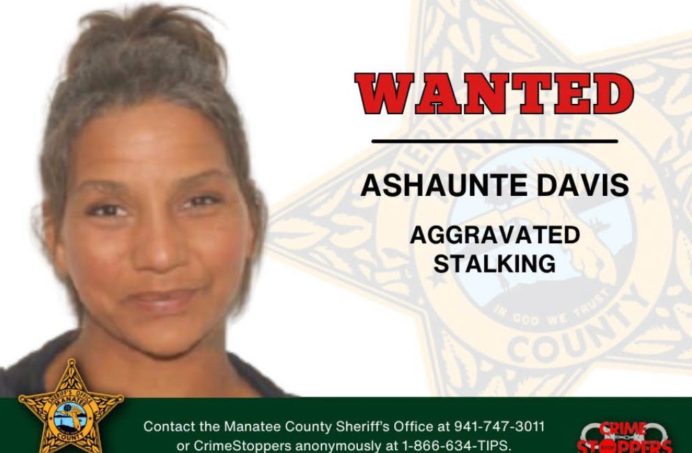 Manatee County Sheriff’s Office Seeks Woman Wanted for Aggravated Stalking