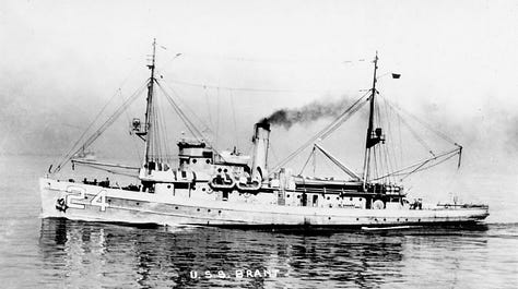 six ships that Medal of Honor Recipient Donald K. Ross served on before the start of the second world war.
