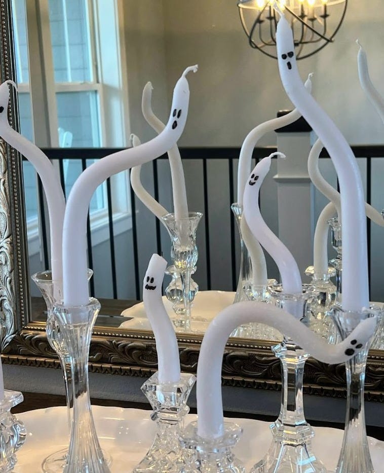 Cute & Spooky DIY Dollar Tree Halloween Ghost Candles - The House on  Silverado