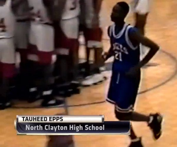 Detroit Griot on X: "Tauheed Epps or 2 Chainz was a 6-6 hooper in the mid 90s for North Clayton HS near Atlanta. Tity Boi hooped at Alabama State in college. https://t.co/2z542pYFP2" / Detroit Griot on X: "Tauheed Epps or 2 Chainz was a 6-6 hooper in the mid 90s for North Clayton HS near Atlanta. Tity Boi hooped at Alabama State in college. https://t.co/2z542pYFP2" /