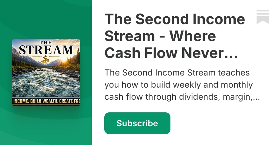 The Second Income Stream | Gerald Peters - @fullauto11 | Substack