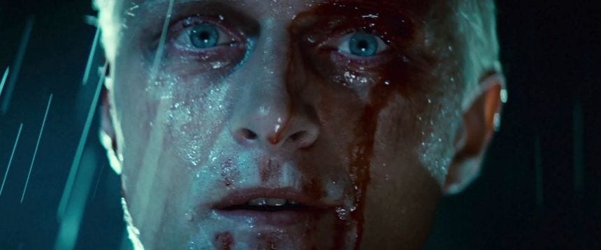 Rutger Hauer as Roy Batty in Blade Runner