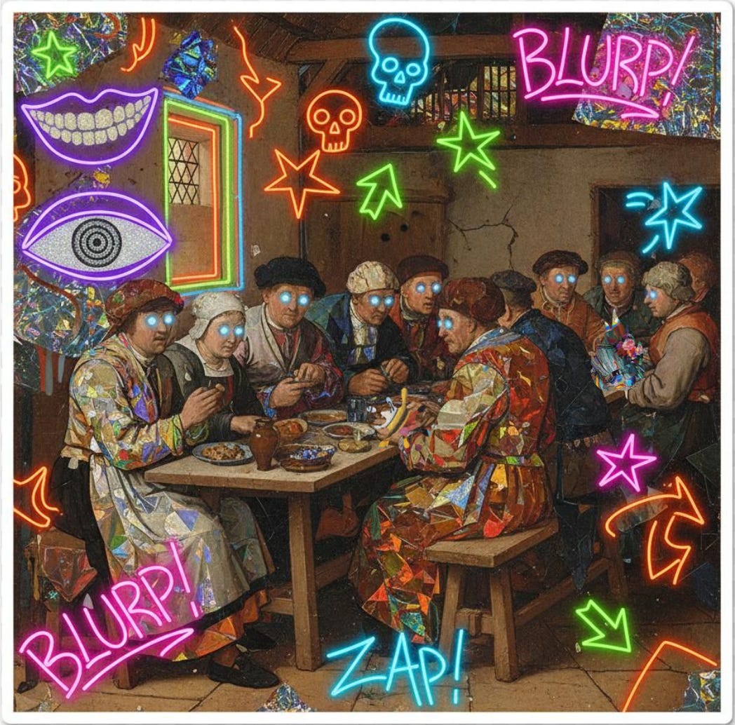 Remix of Bruegel's The Peasant Wedding