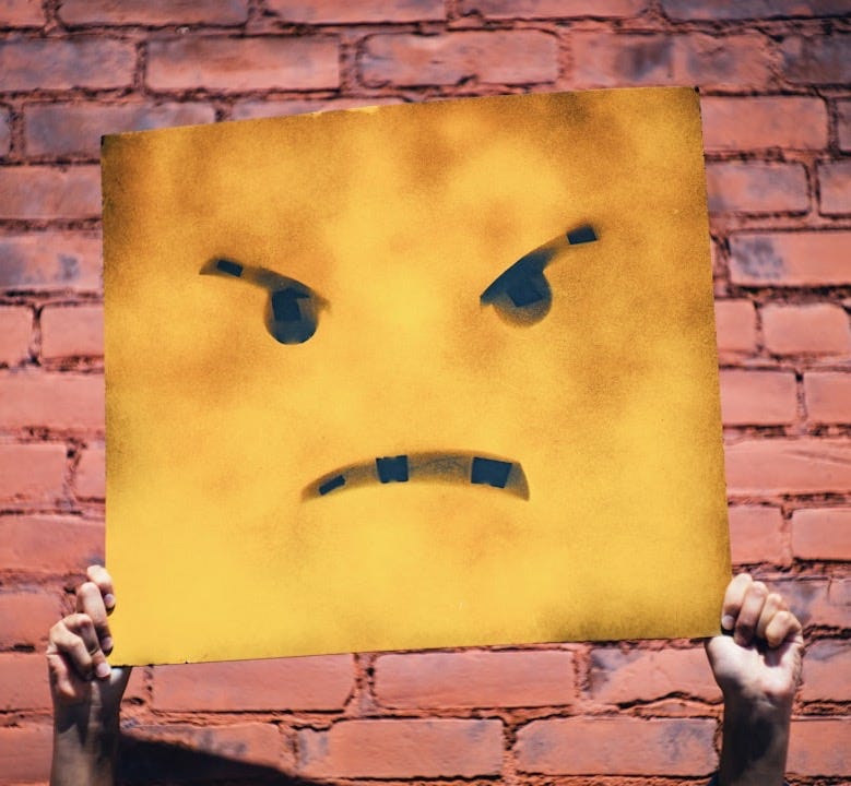 angry face illustration