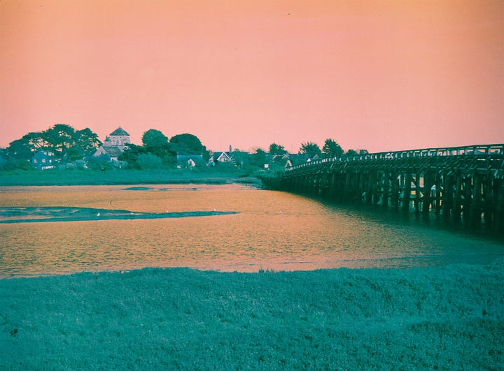 A view of the River Adur and the resulting image rendered on Harman Azure