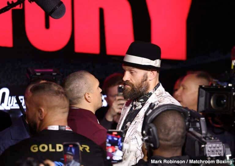 Usyk And Fury Engage In Agonising, Close To Ten-Minute Stare-Down!