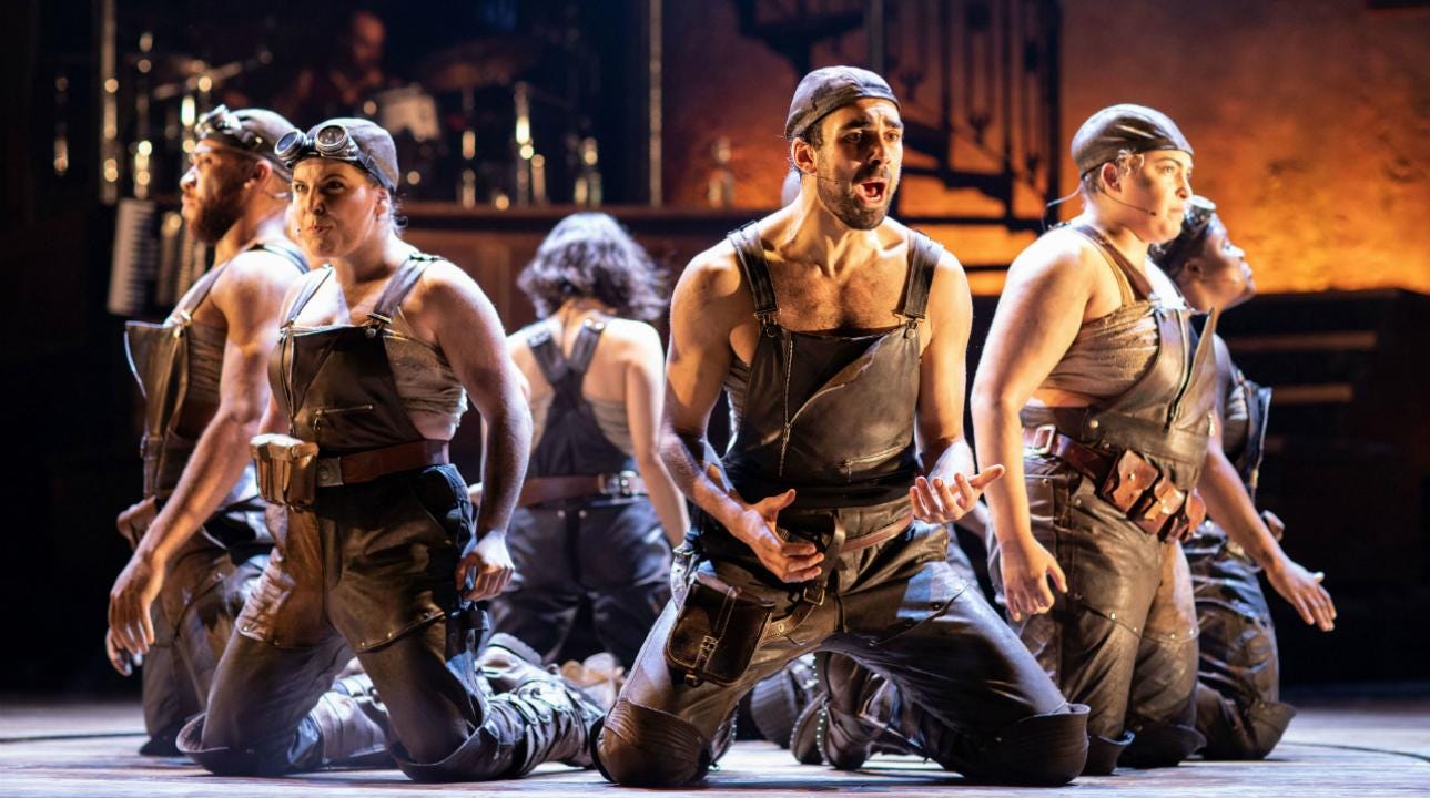 builders of the wall Hadestown 