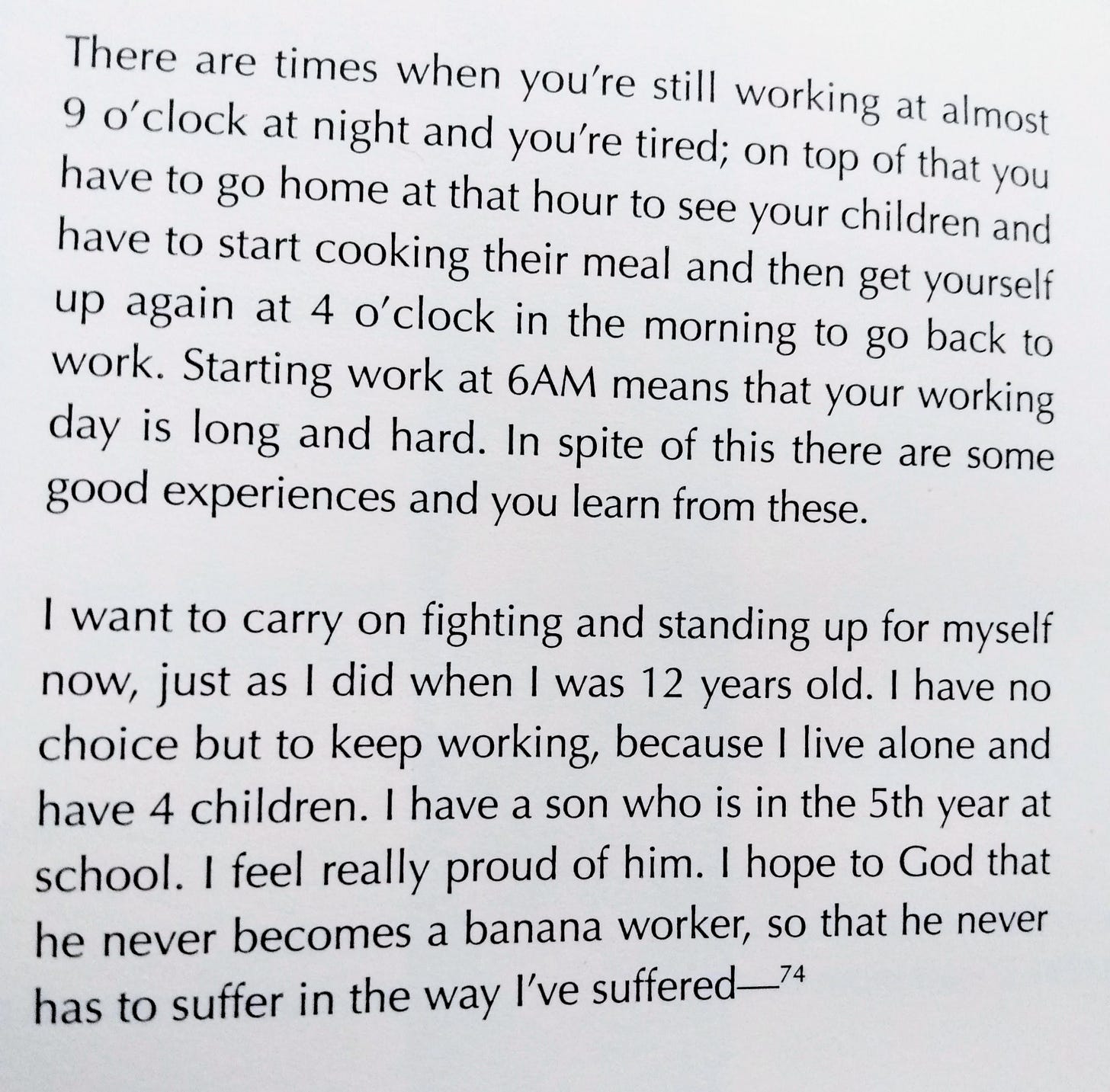 text on a page from a poem, with a footnote number at the end of it