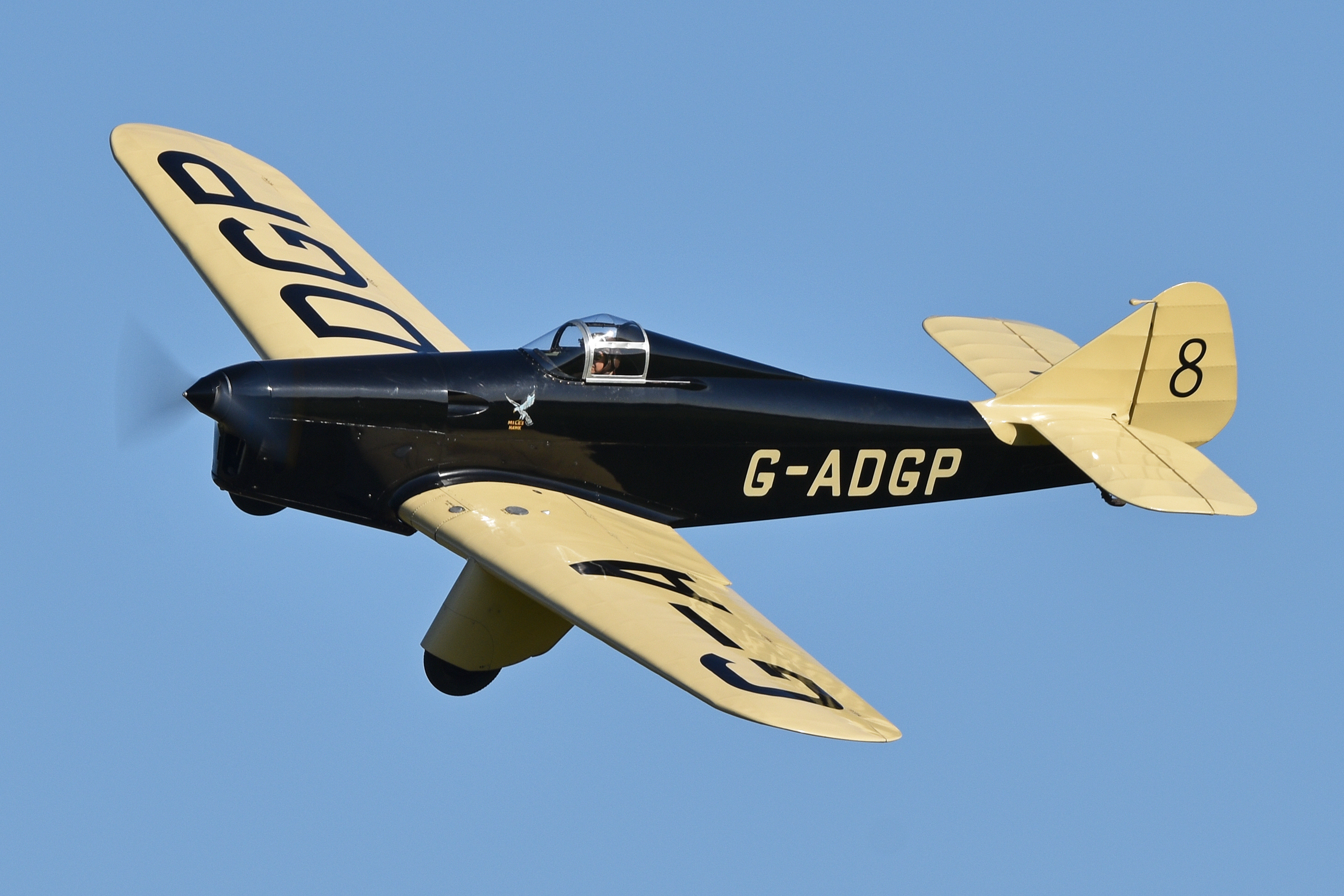 File:Miles Hawk Speed Six 'G-ADGP 8' (51549640547).jpg - Wikimedia Commons