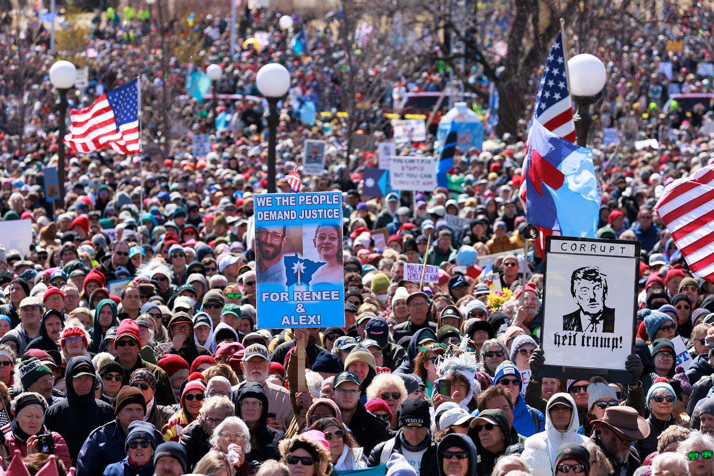 No Kings Protesters Take to Streets in Towns and Cities Across the U.S.