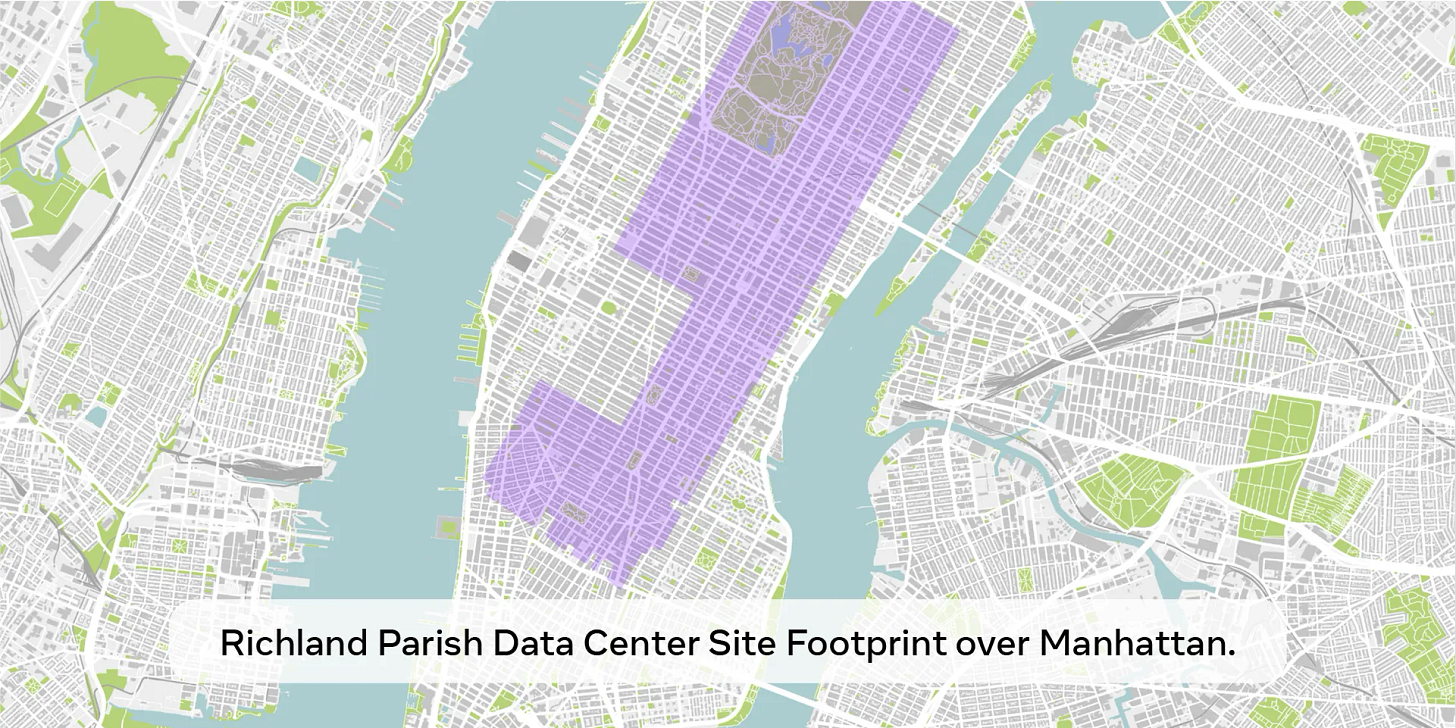 Photo by Mark Zuckerberg on January 24, 2025. May be an image of map and text.
