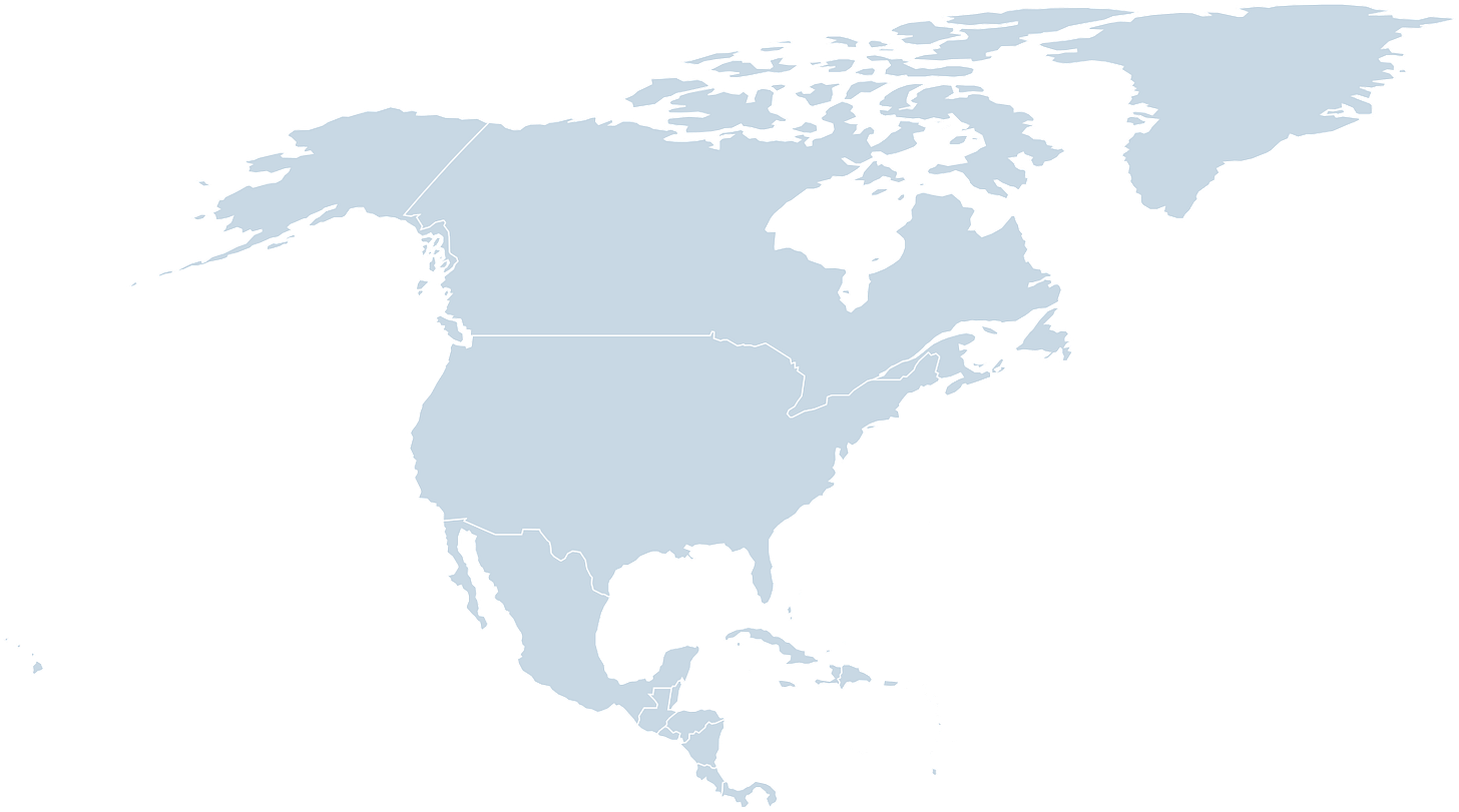 North America SVG map