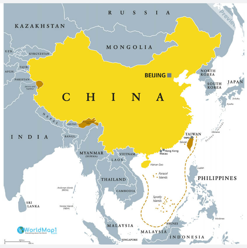 Where is Taiwan in the World