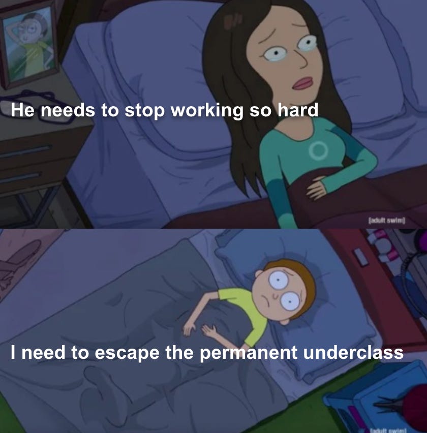 The persistent anxiety AI bros harbor about being relegated to a “permanent underclass” is not misplaced. Within the fiat monetary system, the material abundance produced by AI will inevitably concentrate in a The persistent anxiety AI bros harbor about being relegated to a “permanent underclass” is not misplaced. Within the fiat monetary system, the material abundance produced by AI will inevitably concentrate in a