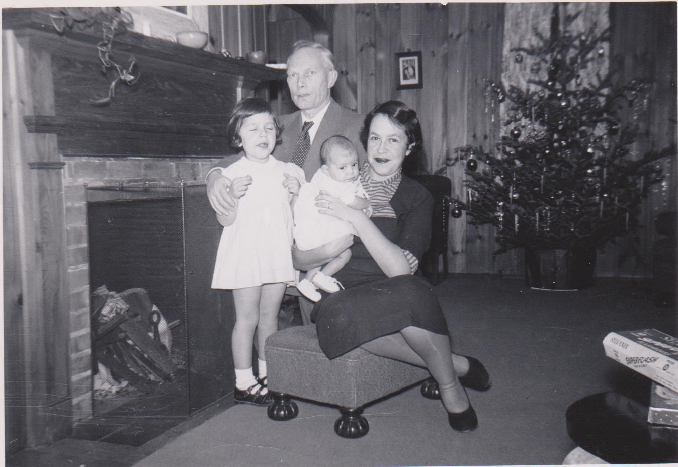 Family at Christmas 1953