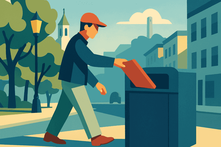 North Beach gets pizza-box trash cans North Beach gets pizza-box trash cans