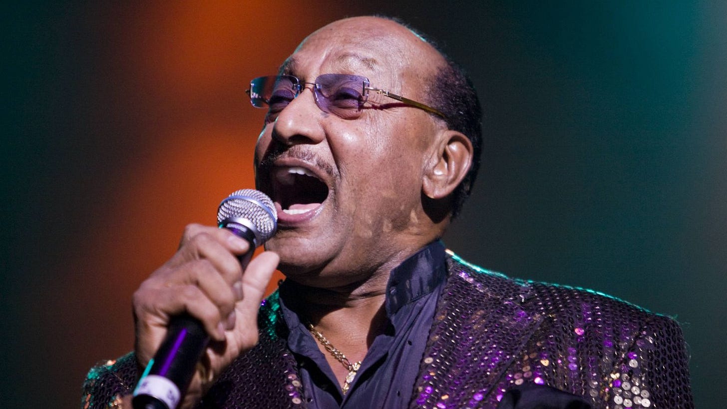 UNITED KINGDOM - NOVEMBER 19: ROYAL ALBERT HALL Photo of FOUR TOPS, Abdul 'Duke' Fakir performing on stage (Photo by Marc Broussely/Redferns)