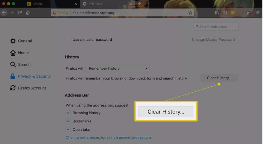 Mozilla Firefox clear history fix 2019 Mozilla Firefox clear history fix 2019