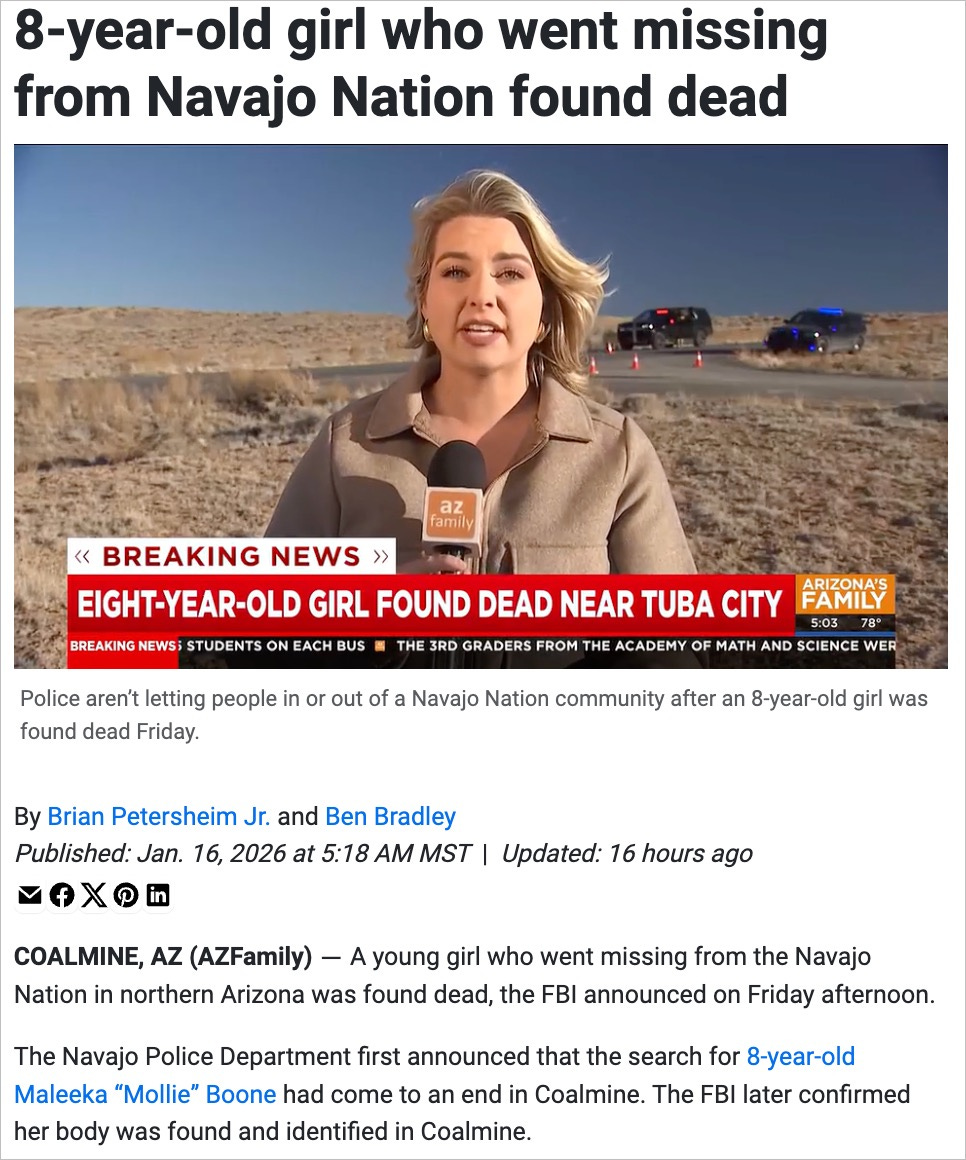 🚨 UPDATE: MALEEKA FOUND - Where Is Maleeka? Missing Diné Girl Triggers  Turquoise Alert Across Arizona