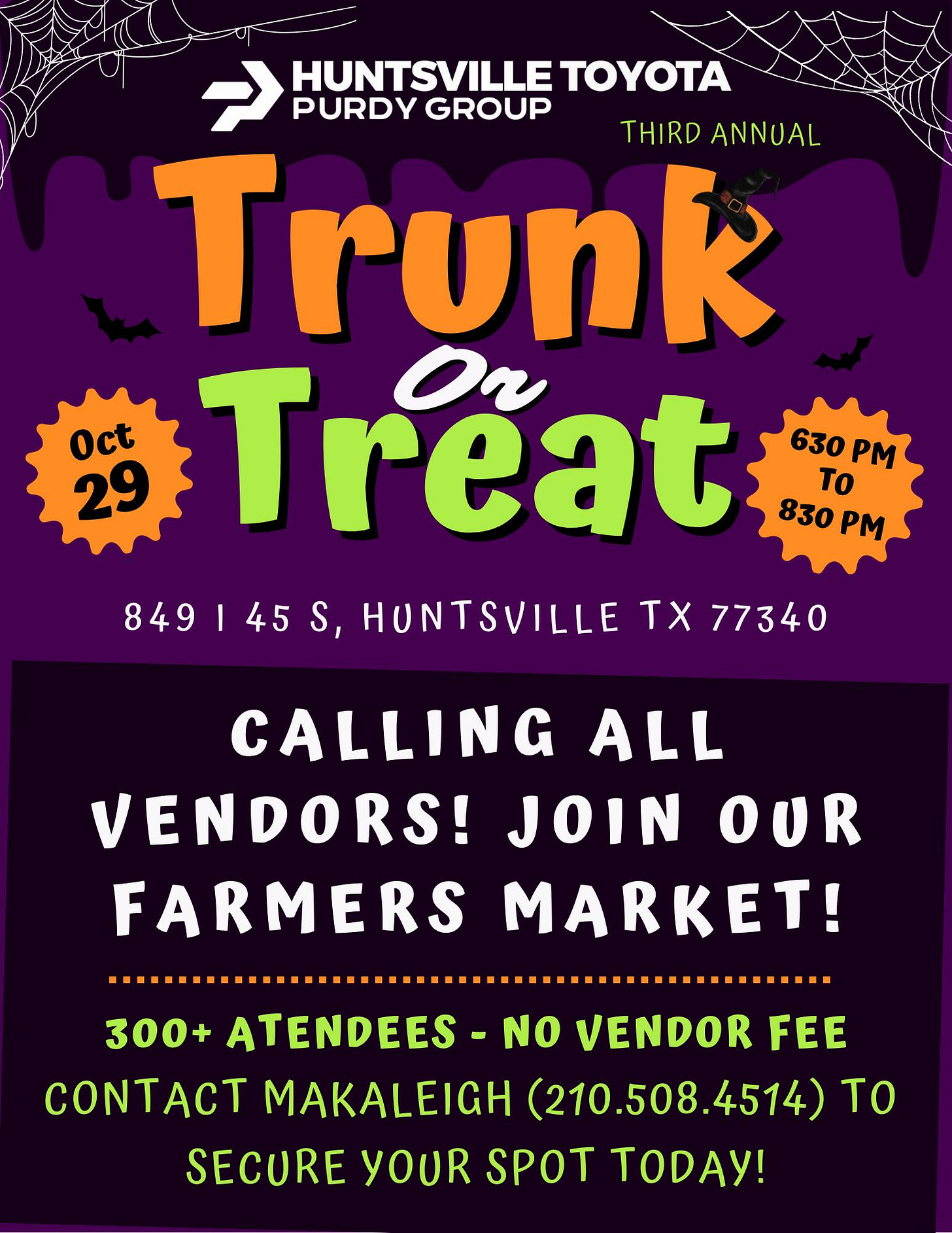 3rd Annual Huntsville Toyota Trunk or Treat