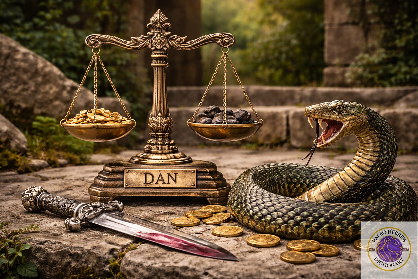 Dan (𐤃𐤍 Dan) - by Paleo-Hebrew Team