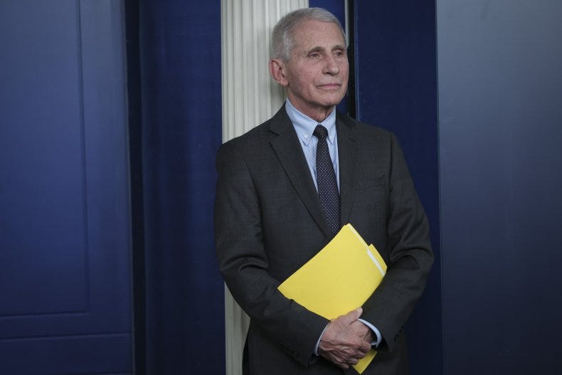 Dr. Anthony Fauci, White House chief medical