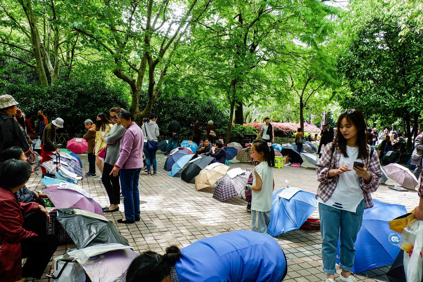 Shanghai Marriage Market at People's Park