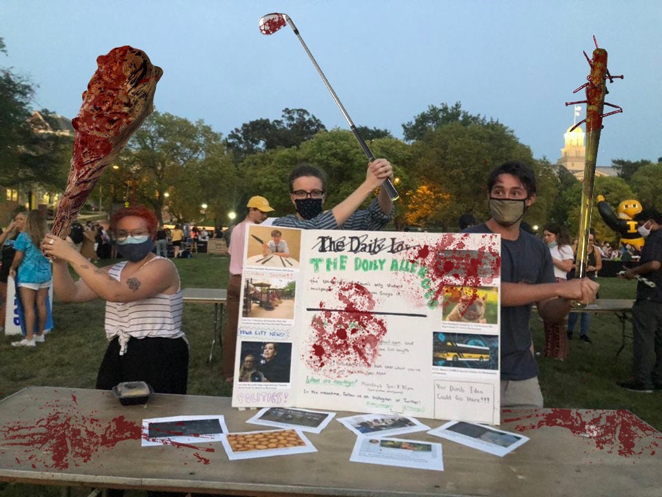 doily allergen at student club fair