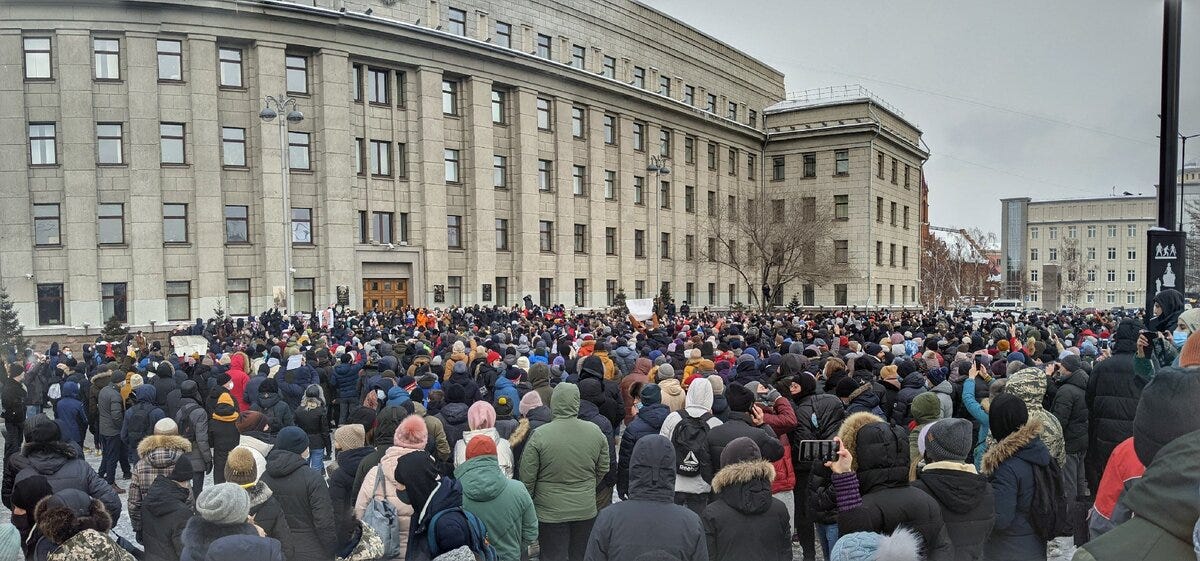 Три-два-раз, Путин — пид@ас! Репортаж с митинга Навального в Иркутске