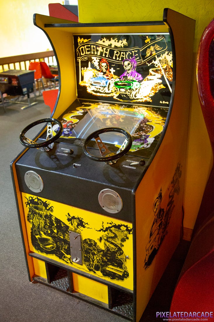 Death Race Photo: Death Race arcade cabinet (Yellow version) -  PixelatedArcade