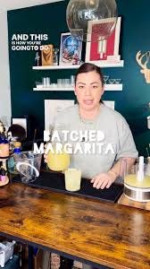 B A T C H C O C K T A I L S ✨, How to properly batch a big ol’ margarita,  Batching a cocktail doesn’t need to be complicated. Increase the volume on  all the ingredients and do a quick calculation to ...