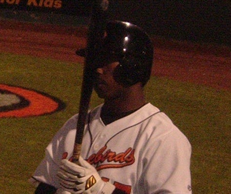 Lorenzo Scott Jr. waits on deck during Tuesday's contest. Lorenzo Scott Jr. waits on deck during Tuesday's contest.