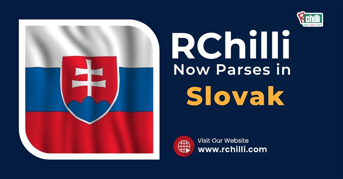 RChilli Announces Breakthrough in Slovak Language Parsing Technology RChilli Announces Breakthrough in Slovak Language Parsing Technology