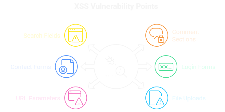 XXS Vulnerability Points