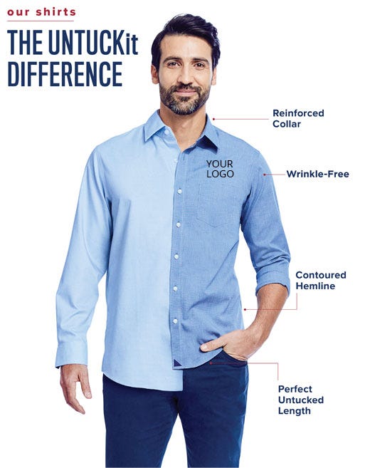 Custom Made UNTUCKit Products and Custom Made UNTUCKit Apparel