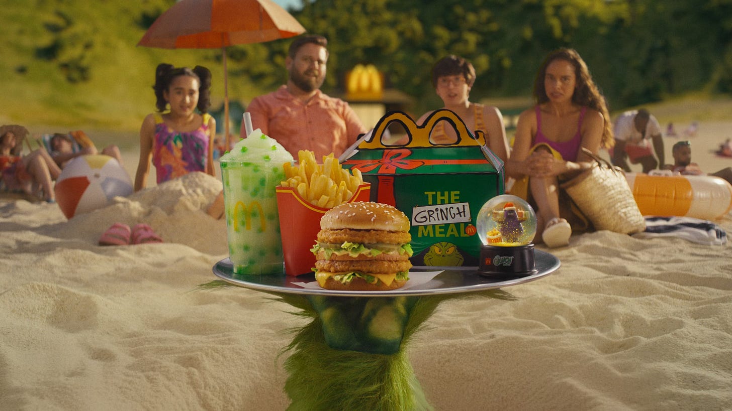 McDonald’s Australia launches its new summer campaign with the Grinch