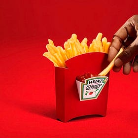 Heinz fixes messy pairing of fries + ketchup packets💡