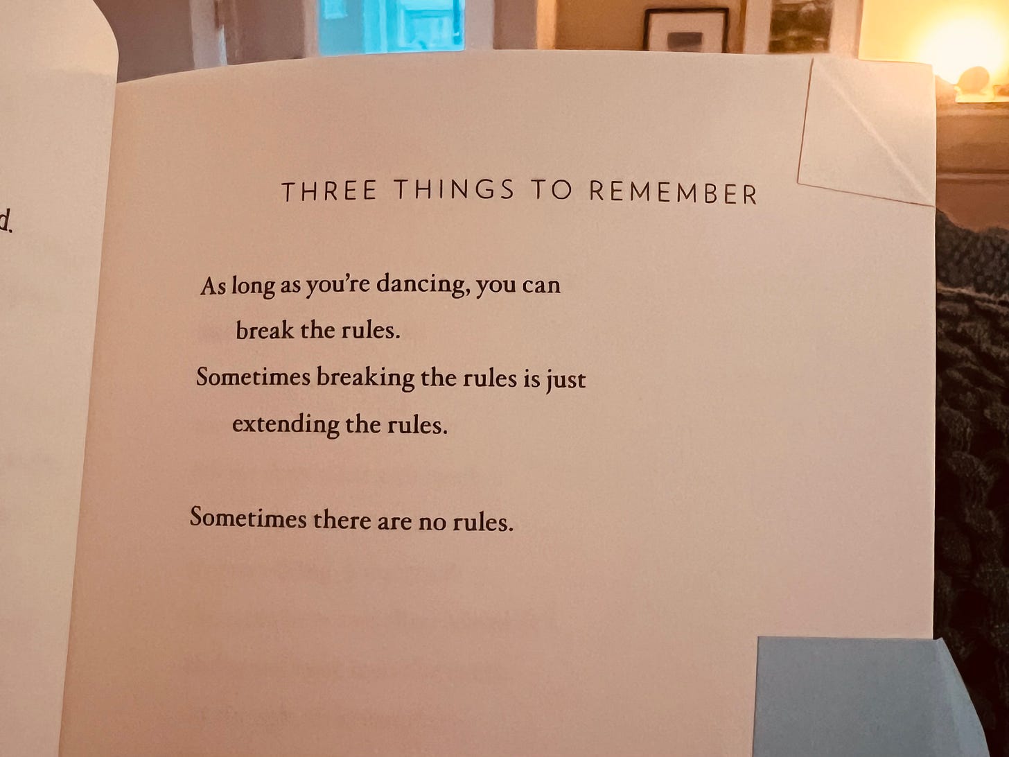 Three Things To Remember — photograph of poem Three Things To Remember — photograph of poem