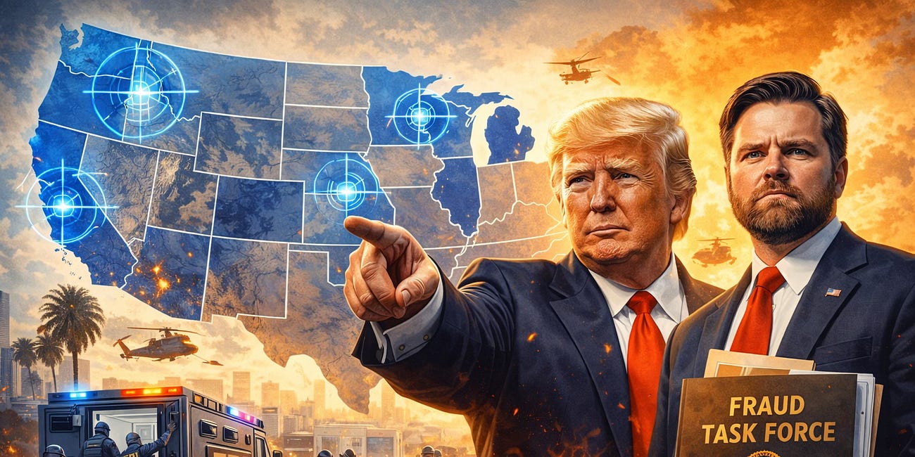The Saturday Report 4/4/26 — Vance Targets Blue States as Trump’s New Fraud Czar 