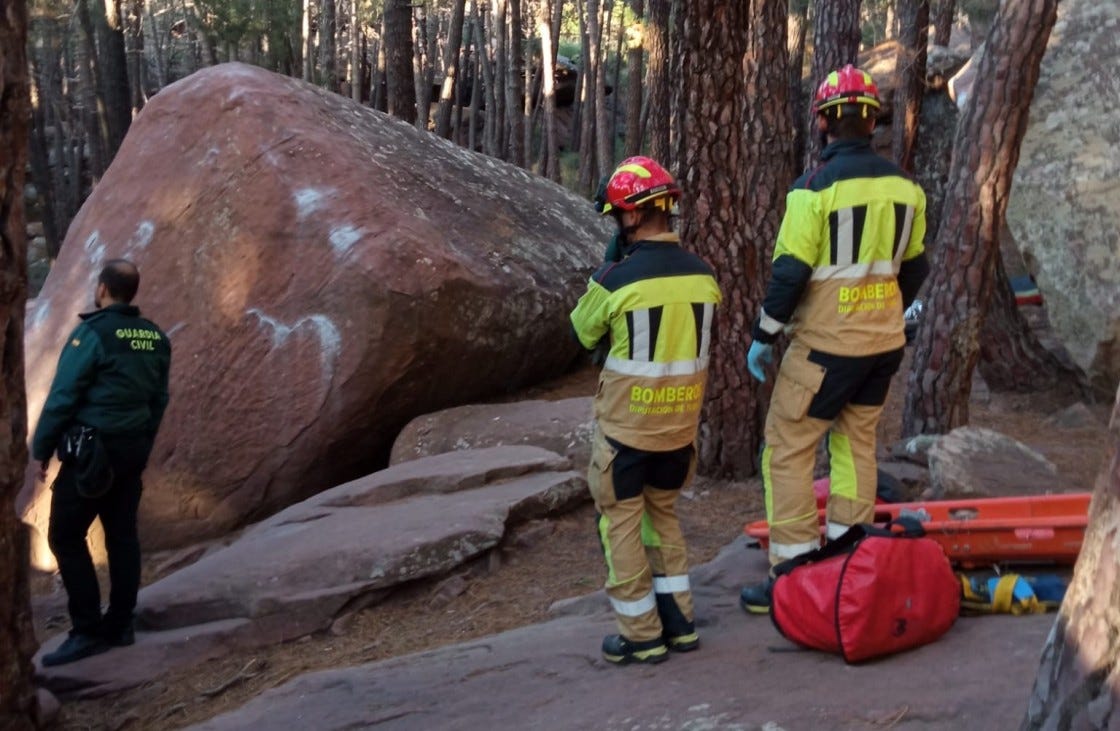 A climber dies from heart disease in Albarracín A climber dies from heart disease in Albarracín