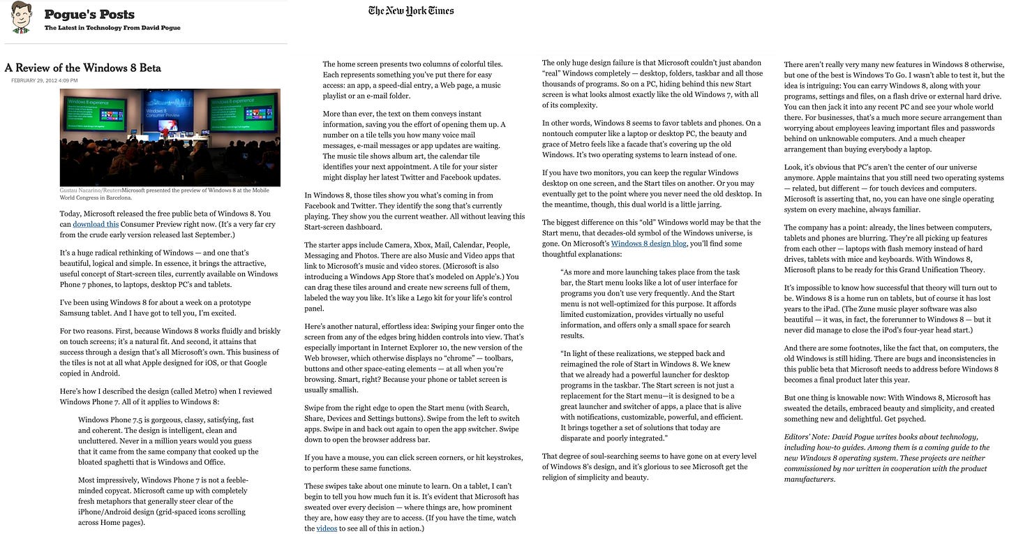 The full text of the Pogue review quoted extensively.