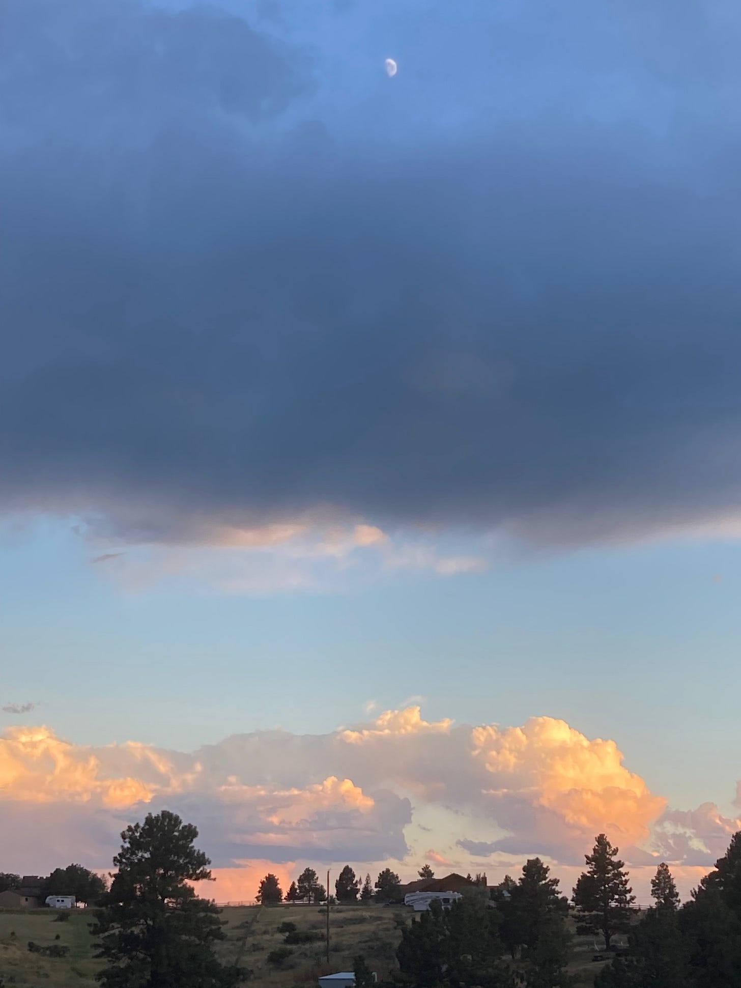 Clouds and Half Moon, 2025-08-02