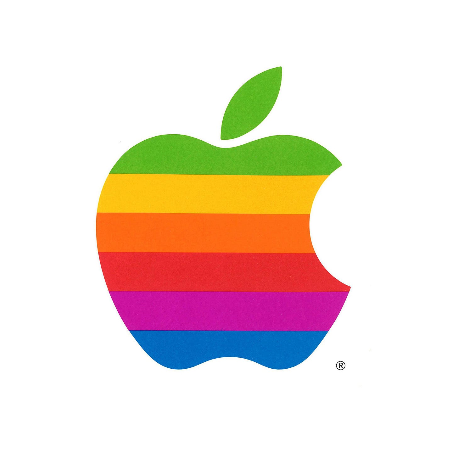 Rob Janoff's 1977 logo for Apple Computer.